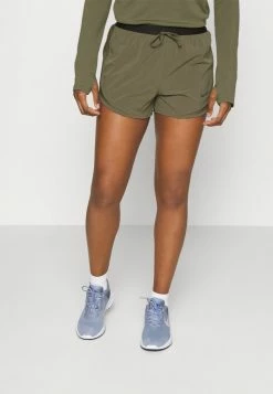 Nike Performance RUN TEMPO SHORT - Sports Shorts - Medium Olive/black