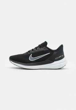 Nike Performance WMNS AIR WINFLO 9 - Neutral Running Shoes - Black/white/dark Smoke Grey/pure Platinum