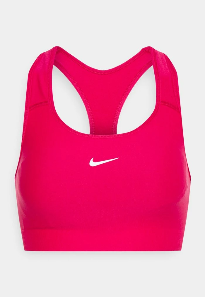 Nike Performance SEAMLESS BRA - Medium Support Sports Bra - Mystic Hibiscus/white 1 Nike Performance SEAMLESS BRA - Medium Support Sports Bra - Mystic Hibiscus/white