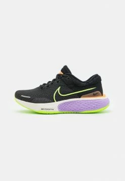 Nike Performance ZOOMX INVINCIBLE RUN FK 2 - Neutral Running Shoes - Black/ghost Green/lilac/peach Cream/sail/anthracite
