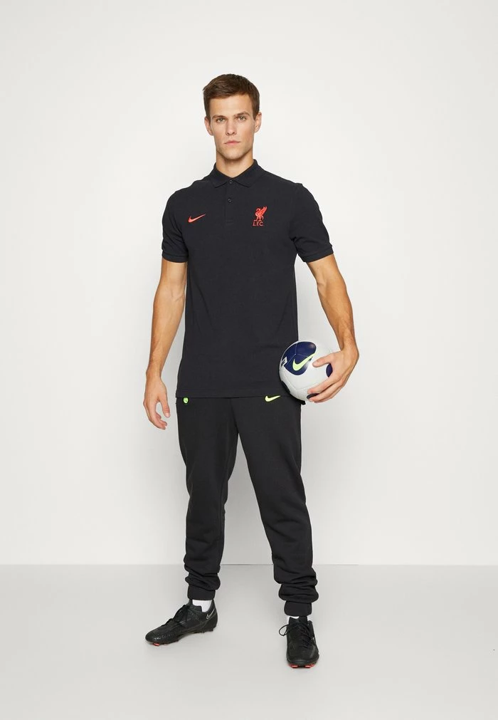 Nike Performance LIVERPOOL FC AWAY - Polo Shirt - Black/siren Red 2 Nike Performance LIVERPOOL FC AWAY - Polo Shirt - Black/siren Red - Image 2