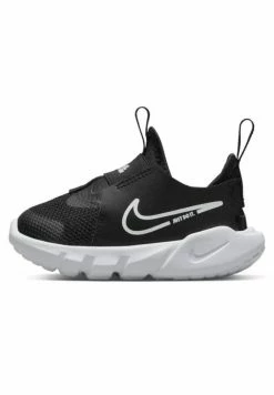 Nike Performance FLEX RUNNER 2 TDV UNISEX - Neutral Running Shoes - Black/white-photo Blue-univ Gold