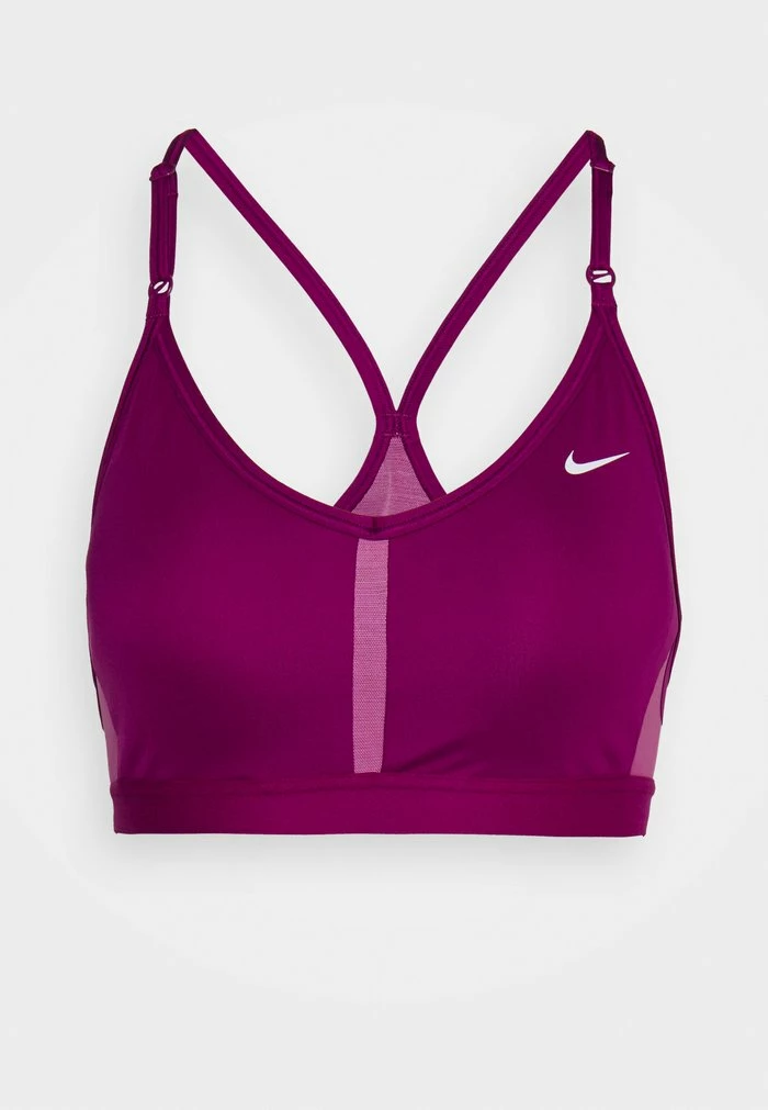 Nike Performance INDY V NECK BRA - Light Support Sports Bra - Sangria/light Bordeaux/sangria/white 4 Nike Performance INDY V NECK BRA - Light Support Sports Bra - Sangria/light Bordeaux/sangria/white - Image 4