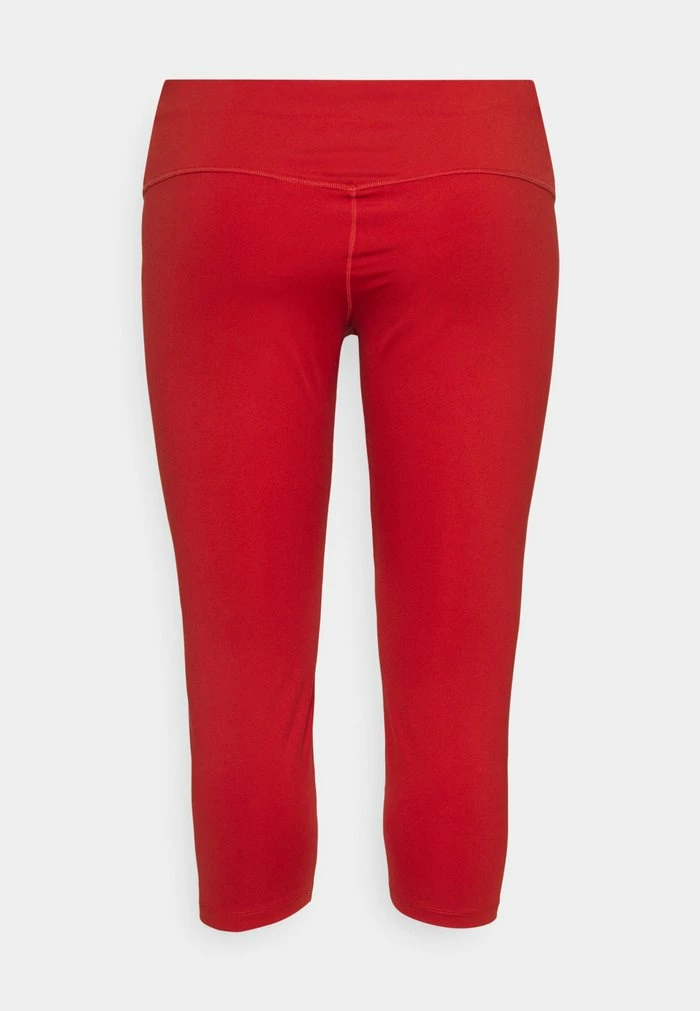 Nike Performance ONE PLUS - Leggings - Cinnabar/white 2 Nike Performance ONE PLUS - Leggings - Cinnabar/white - Image 2