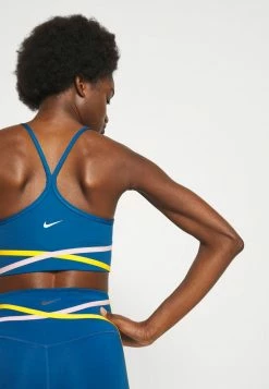 Nike Performance INDY BRA - Light Support Sports Bra - Court Blue/pink Glaze/university Gold/white -Nike Performance store 460ffc5df2a743e0a873f1fd465fc3ab