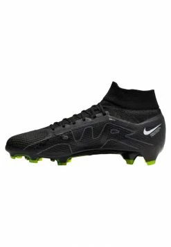 Nike Performance ZOOM MERCURIAL 9 PRO FG - Moulded Stud Football Boots - Black/dk Smoke Grey Summit White Volt