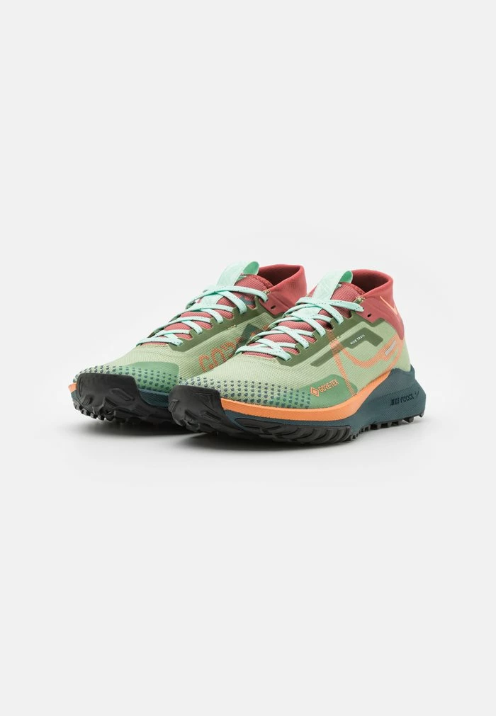 Nike Performance REACT PEGASUS TRAIL 4 GTX - Trail Running Shoes - Alligator/orange Trance/mint/canyon Rust/black 2 Nike Performance REACT PEGASUS TRAIL 4 GTX - Trail Running Shoes - Alligator/orange Trance/mint/canyon Rust/black - Image 2