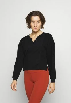 Nike Performance LUXE MIX - Jumper - Black/dark Smoke Grey