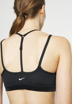 Nike Performance INDY BRA - Light Support Sports Bra - Black/sail -Nike Performance store 4742b0b248cb489ea564836ecb02f630