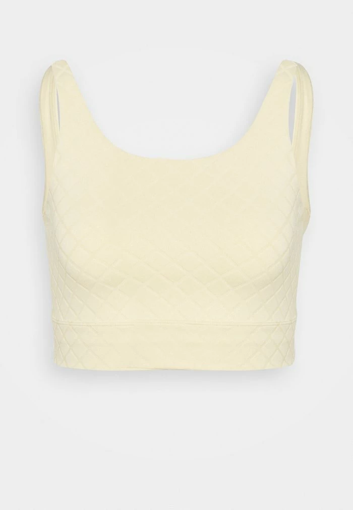 Nike Performance LUXE CROP TANK - Sports T-shirt - Pale Vanilla/coconut Milk 5 Nike Performance LUXE CROP TANK - Sports T-shirt - Pale Vanilla/coconut Milk - Image 5
