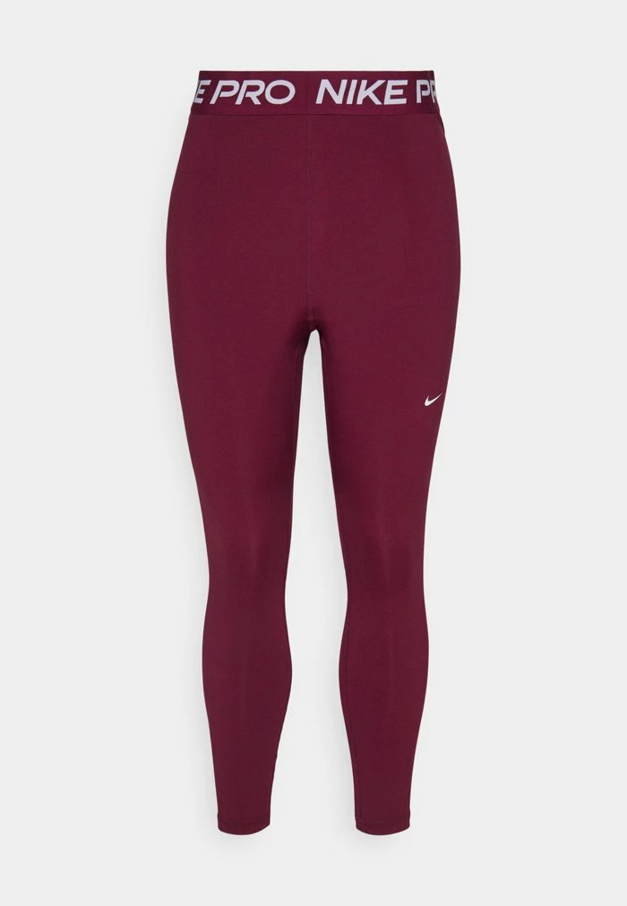 Nike Performance Leggings - Dark Beetroot/white 1 Nike Performance Leggings - Dark Beetroot/white