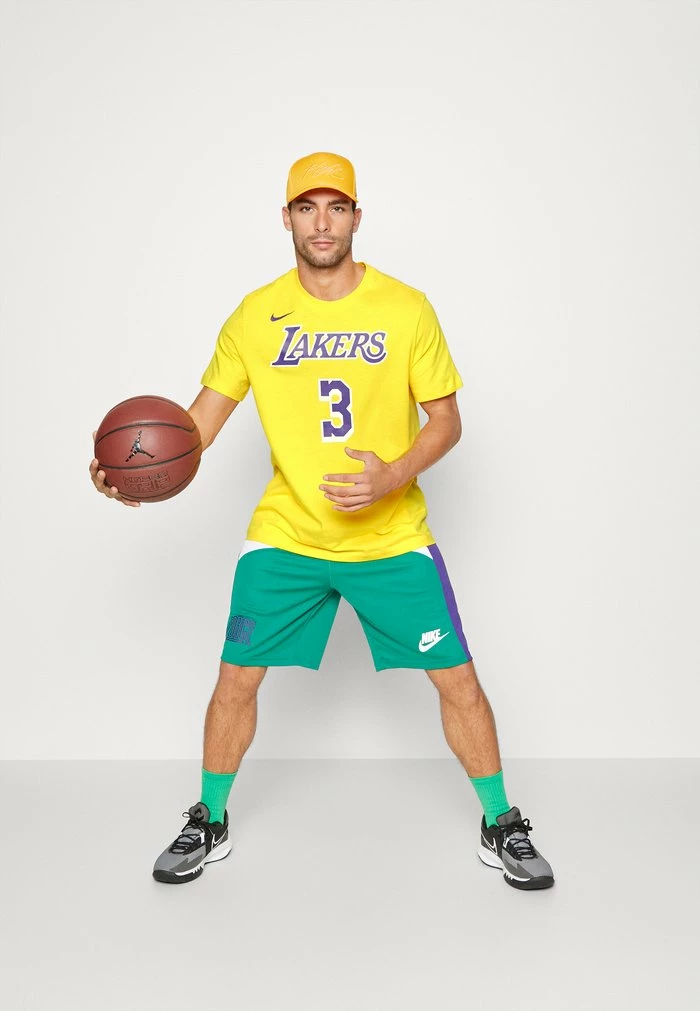 Nike Performance NBA LOS ANGELES LAKERS NAME AND NUMBER TEE - Club Wear - Amarillo/davis Anthony 2 Nike Performance NBA LOS ANGELES LAKERS NAME AND NUMBER TEE - Club Wear - Amarillo/davis Anthony - Image 2