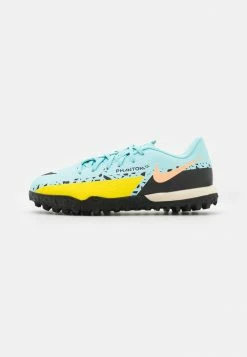 Nike Performance JR PHANTOM GT2 ACADEMY TF UNISEX - Astro Turf Trainers - Glacier Ice/black/yellow Strike