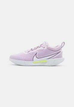 Nike Performance ZOOM COURT PRO CLAY - Clay Court Tennis Shoes - Doll/white/amethyst Wave/volt