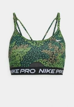 Nike Performance INDY BRA - Light Support Sports Bra - Treeline/black/white