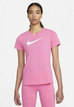 Nike Performance DRY TEE CREW - Print T-shirt - Pinksicle