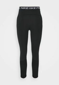 Nike Performance 365 7/8 HI RISE - Leggings - Black/white -Nike Performance store 49d11ed657014f0badcf8fac9010d6bb