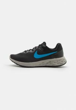 Nike Performance REVOLUTION 6 NN - Neutral Running Shoes - Black/laser Blue/cobblestone/bright Crimson