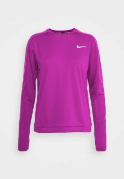 Nike Performance PACER CREW - Sweatshirt - Viotech/silver -Nike Performance store 4a620f6d79b847f6944617f321dc1aa3