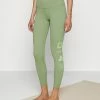 Nike Performance Leggings - Oil Green/iron Grey