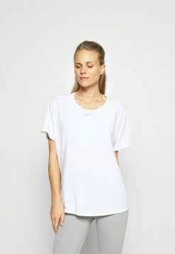 Nike Performance W NK ONE LUXE DF SS STD - Basic T-shirt - White