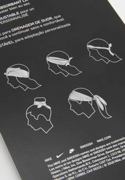 Nike Performance BANDANA HEAD TIE - Other Accessories - Black/white -Nike Performance store 4b5fe728ba034fbd91d06c09ef3712d4