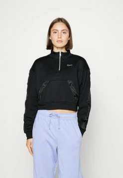 Nike Performance ALL TIME TAPING - Sweatshirt - Black/pure Platinum