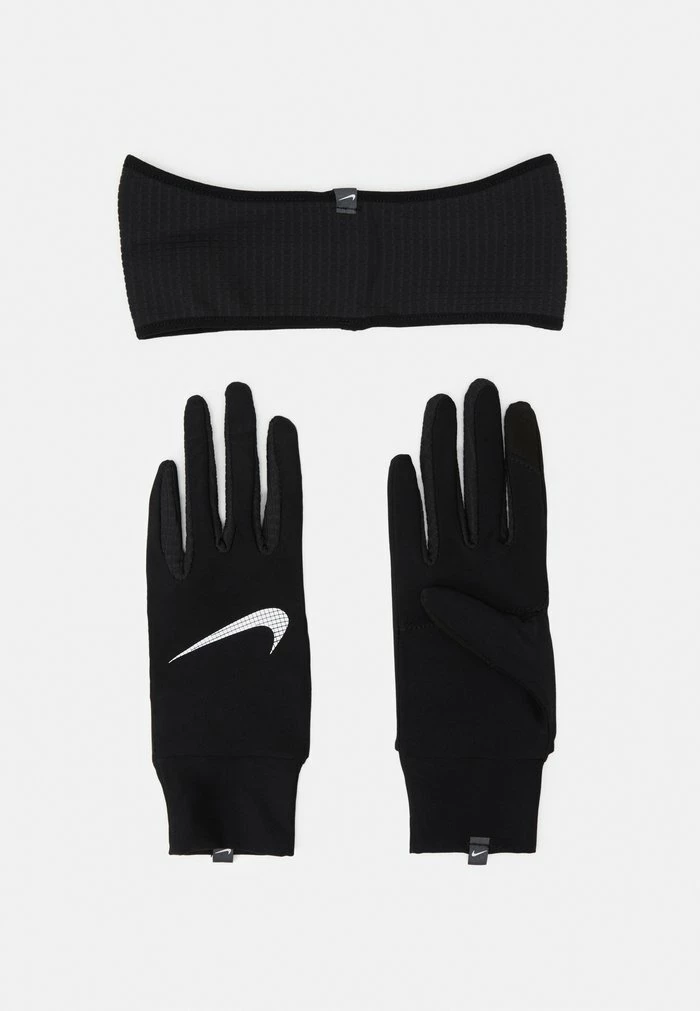 Nike Performance WOMENS ESSENTIAL RUNNING HEADBAND AND GLOVE SET - Ear Warmers - Black/silver 2 Nike Performance WOMENS ESSENTIAL RUNNING HEADBAND AND GLOVE SET - Ear Warmers - Black/silver - Image 2