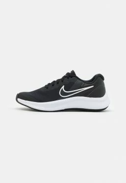 Nike Performance STAR RUNNER 3 GS UNISEX - Neutral Running Shoes - Black/dark Smoke Grey/white