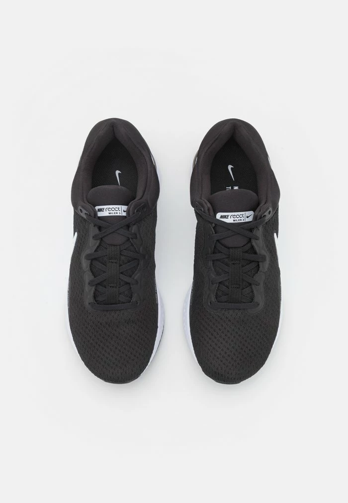 Nike Performance REACT MILER 3 - Neutral Running Shoes - Black/white/anthracite 5 Nike Performance REACT MILER 3 - Neutral Running Shoes - Black/white/anthracite - Image 5