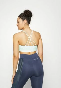 Nike Performance LUXE BRA - Medium Support Sports Bra - Mint Foam/grey Fog -Nike Performance store 4dcf2c697d934d24a9fe0e29af8f362b