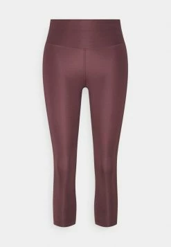 Nike Performance FAST CROP - Leggings - Dark Wine/silver