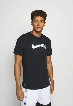 Nike Performance TEE TRAINING - Print T-shirt - Black
