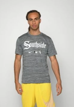 Nike Performance MLB CHICAGO WHITE SOX CITY CONNECT LEGEND PRACTICE VELOCITY - Sports T-shirt - Anthracite