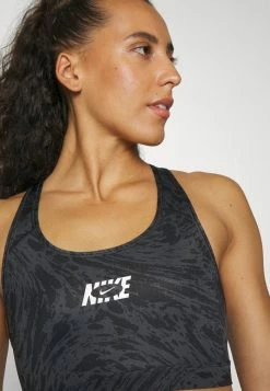 Nike Performance BRA - Medium Support Sports Bra - Black/metallic Silver -Nike Performance store 4fc57b8160a34901861ec9b7419ef1e7