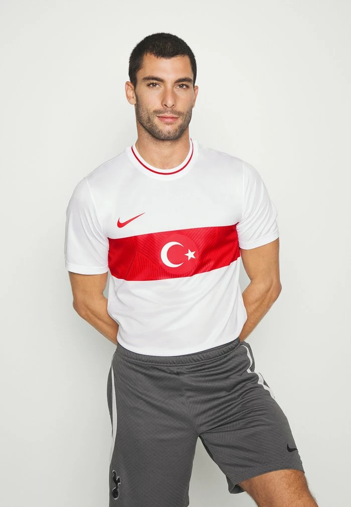 Nike Performance TURKEY HOME - Football Shirt - White/university Red 4 Nike Performance TURKEY HOME - Football Shirt - White/university Red - Image 4
