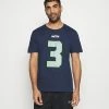 Nike Performance NFL SEATTLE SEAHAWKS RUSSELL WILSON PLAYER ESSENTIAL - Print T-shirt - College Navy