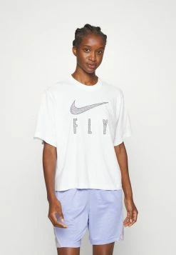 Nike Performance DRY FIT BOXY TEE FLY - Sports T-shirt - White