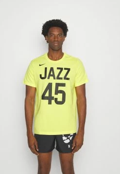 Nike Performance NBA DONOVAN MITCHELL UTAH JAZZ NAME & NUMBER TEE - Club Wear - Yellow Strike