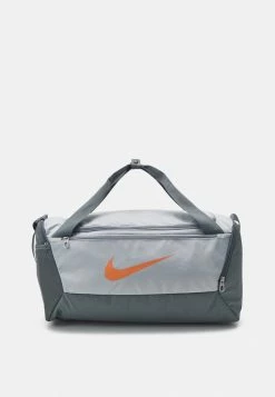 Nike Performance DUFF UNISEX - Sports Bag - Smoke Grey Orange Trance