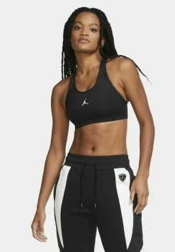 Nike Performance JORDAN JUMPMAN - Medium Support Sports Bra - Black/white