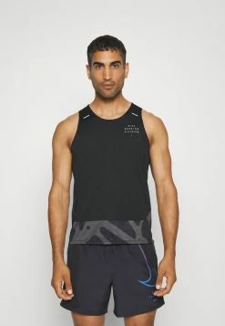 Nike Performance RISE TANK - Top - Black/silver