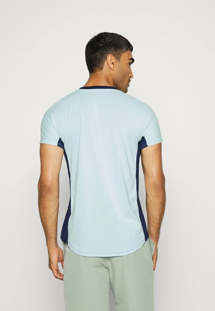 Nike Performance ADVANTAGE SLAM - Sports T-shirt - Midnight Navy/glacier Blue/white 3 Nike Performance ADVANTAGE SLAM - Sports T-shirt - Midnight Navy/glacier Blue/white - Image 3