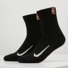 Nike Performance COURT MULTIPLIER CUSHIONED 2 PACK UNISEX - Sports Socks - Black