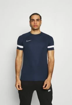 Nike Performance ACADEMY 21 - Sports T-shirt - Obsidian/white