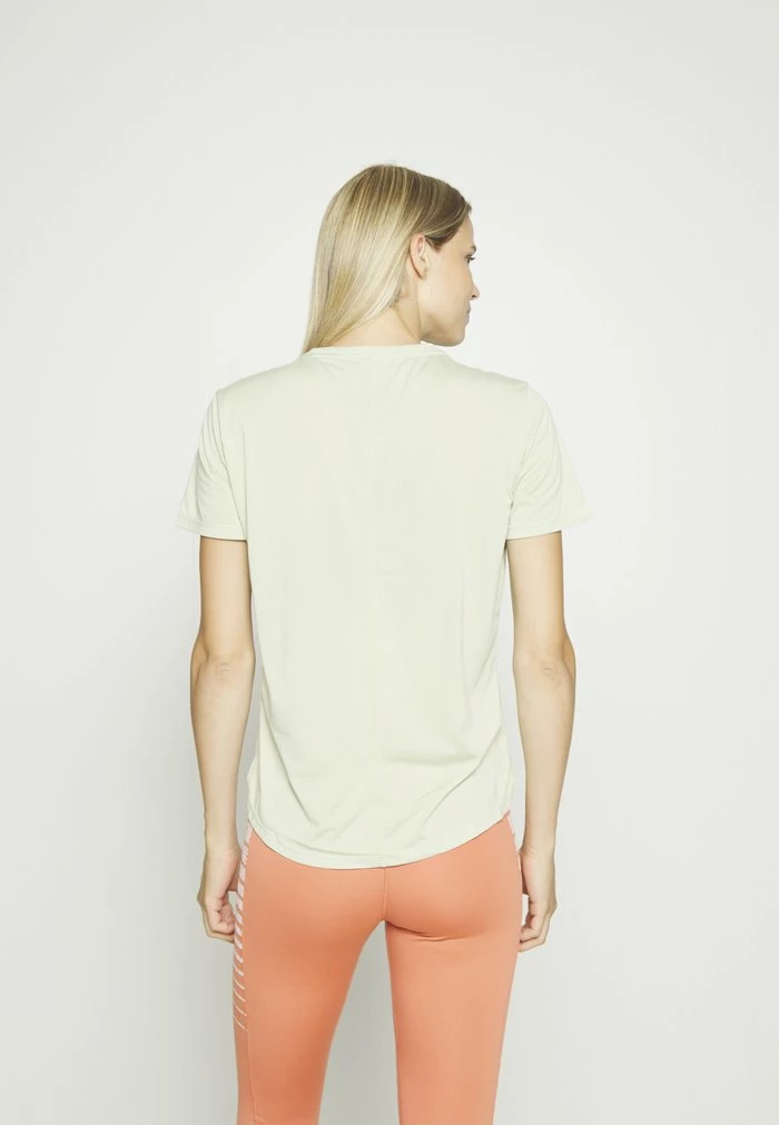 Nike Performance RUN - Sports T-shirt - Olive Aura White 3 Nike Performance RUN - Sports T-shirt - Olive Aura White - Image 3