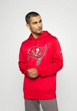 Nike Performance NFL TAMPA BAY PRIME LOGO THERMA HOODIE - Hoodie - Gym Red