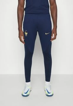 Nike Performance FRANCE FFF STRIKE PANT - National Team Wear - Midnight Navy/metallic Gold