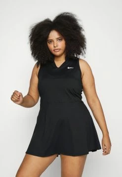 Nike Performance VICTORY DRESS PLUS - Sports Dress - Black/white
