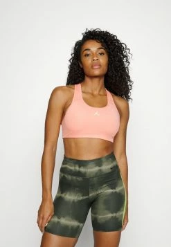 Nike Performance JUMPMAN BRA - High Support Sports Bra - Crimson Bliss Citron Tint